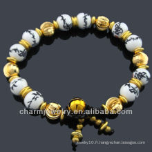 Bijoux en céramique Bracelet en perles de porcelaine BC-002